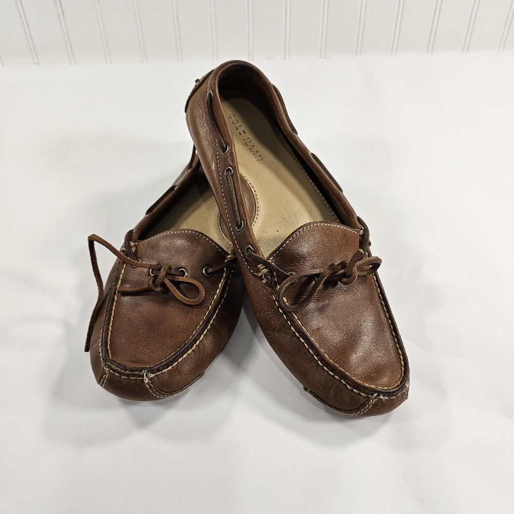 Cole Haan Brown Leather Driving Loafers 9.5M